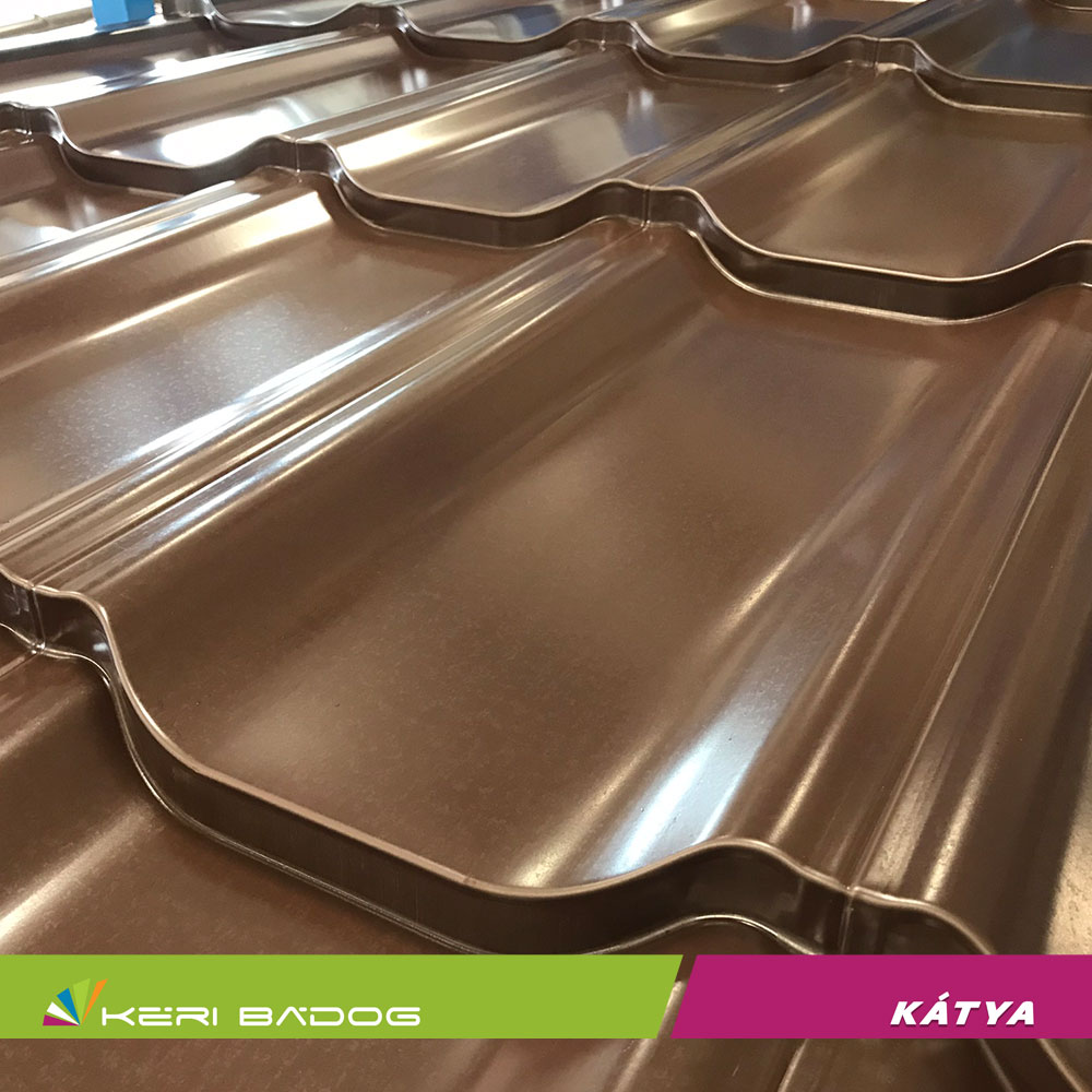 Kátya fényes barna cserepeslemez