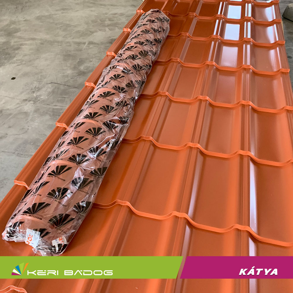 Kátya fényes matt téglavörös cserepeslemez