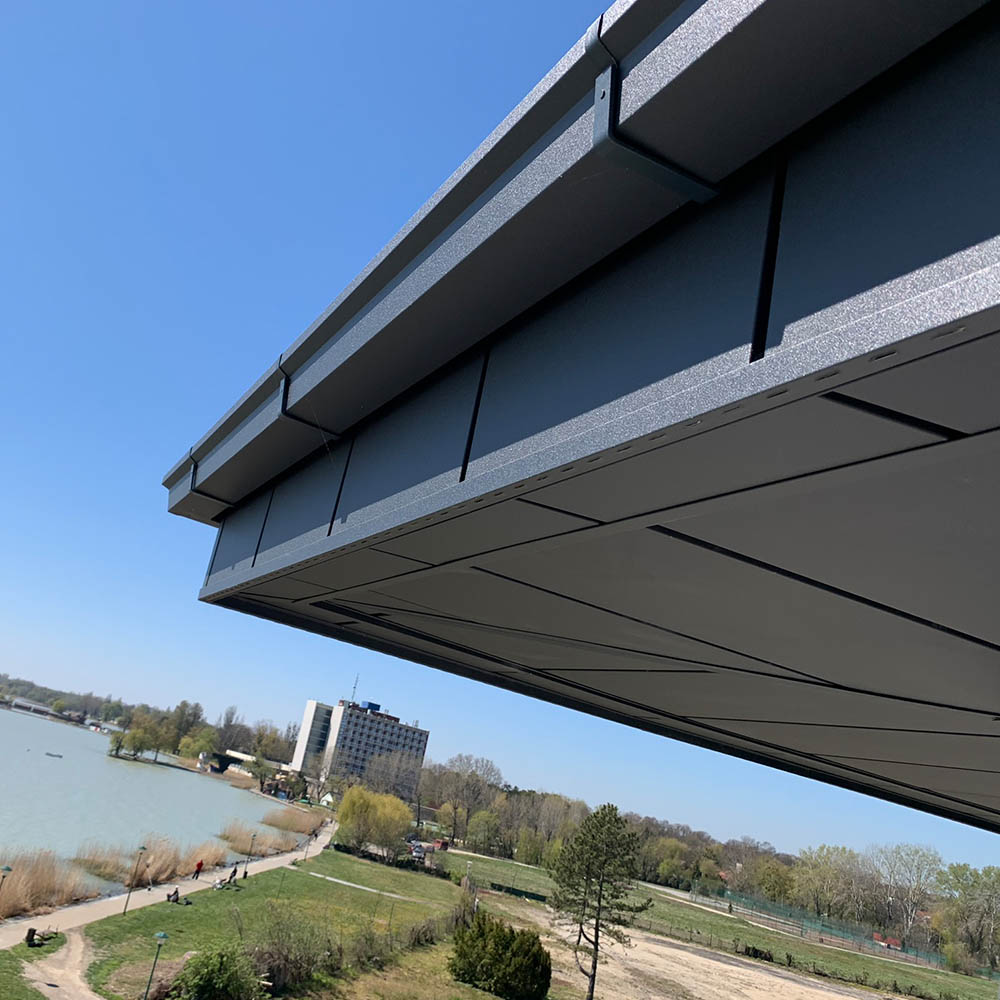 Ragalja lemezzel homlokzati burkolatok