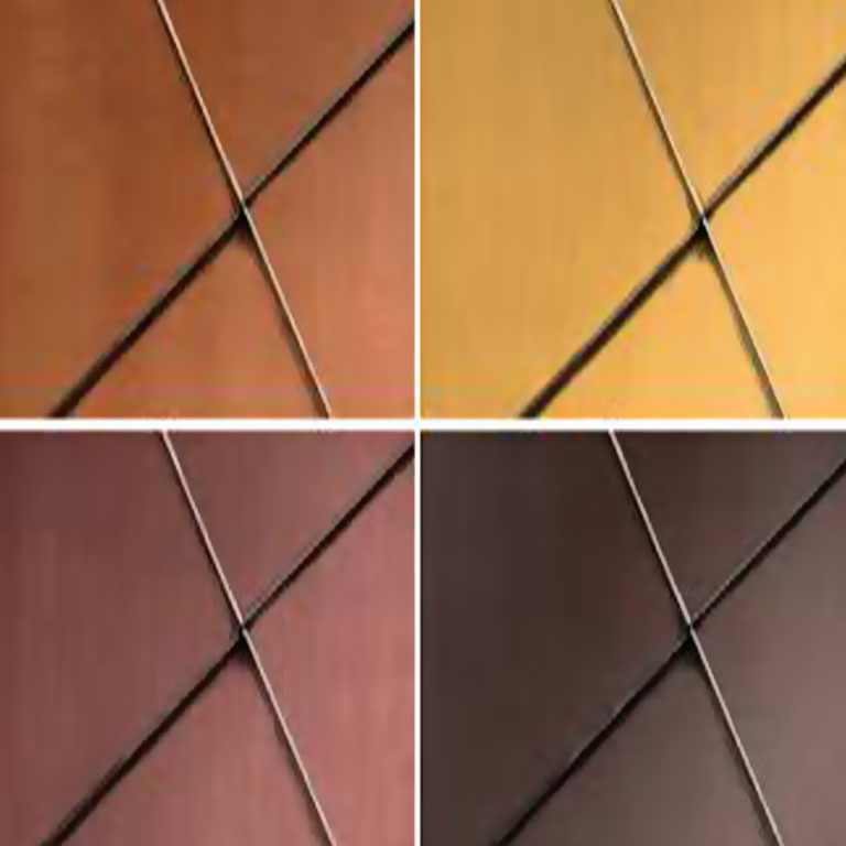 Vörösréz lemezek színek